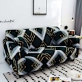 Miniatyrbillede 3 af 5: 1 stk. Trykt Stræk Sofa Betræk Elastisk Polyester Spandex Sofa Betræk, Universal Pasform Sofa Slipcover til Sofa Møbelbeskytter (1 Sæders, D