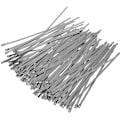 Miniatyrbillede 1 af 4: 100 stk. 7,9 tommer rustfrit stål metal kabelbind sølv 4,6200mm