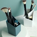 Miniatyrbillede 2 af 5: 2 stk. Makeupbørste Opbevaring Blyantholder, Sminkebord Pensel Opbevaringsboks, til Skrivebord Opbevaringsspand, Øjenbrynsblyant, Skønhedsbørsteholder,C-Sunny