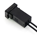 Pikkukuva 4 / 5: Auton USB-ääniliitäntäsovitin, kaksoisliitäntä, sopii Yaris-autoon