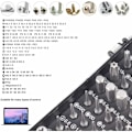 Miniatyrbild 2 av 5: 135-i-1 Mini Precision Magnetisk Skruvmejsel - Reparationsverktygssats för iPhone, Laptop, Klocka med Förvaringsorganisatör, Svart