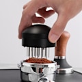 Miniatyrbillede 3 af 5: Kaffe Klud Pulver Nål, Kaffemaskine Gratis Fyr 58Mm med Håndtag Base