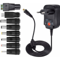 Miniatyrbillede 1 af 5: 12W Universal AC DC Strømadapter 3V 4.5V 5V 6V 7.5V 9V og 12V med 8 Valgbare Adapter Stik, 1000mA Max, 115cm Opladningskabel