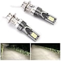 Miniatyrbilde 3 av 5: Pair 2525 12LED Bilfrontlys for H3 Pære DC12V-24V Hvit 6500K-7500K