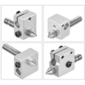 Miniatyrbillede 3 af 5: 2 stk. 0,2 mm 3D-printer MK8 ekstruder messingdyse printhoveder til MK8