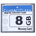 Miniatyrbillede 2 af 4: 4X Professional 8GB Compact Flash Hukommelseskort (Hvid og Blå)