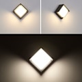 Miniatyrbilde 3 av 5: 12W LED Utendørs Vegglampe Moderne Vanntett IP65 / Aluminium + Akryl / 3000K Varmt Hvit / LED Vegglampe, 16X10CM (Kvadrat) [Energiklasse A