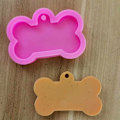Miniatyrbillede 1 af 2: Hunde-Knogle Harpiksforme, Silikon Nøglering Lerform, Hunde-Mærke Charms Epoxy Harpiksforme til DIY 6,5 x 4,5 cm