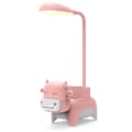Miniatyrbillede 1 af 5: 3 tilstande LED bordlampe genopladelig sød lampeholder USB opladning soveværelse sengebordslampe Lampu Belajar