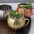 Miniatyrbilde 5 av 5: Rustfritt stål kreativ gresskar plating cocktail bar KTV Moskva kopper kopp under -700Ml gull