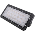 Pikkukuva 1 / 5: Älykäs Ic Led -valonheitin 4800 Lms Vedenpitävä Ulkoilma Puutarhavalaisin Ac 220V 50W, Musta + Lämmin Valkoinen Valo