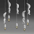 Miniatyrbilde 4 av 4: Nordisk Ekorre Harpiks Moderne LED Hengelampe for Soverom Barnerom Barnerom Innredning,