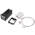 Miniatyrbilde 5 av 5: PID REX-C100 kjeletermostat 40A Solid state relay K Termoelement GD