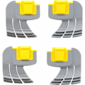 Pikkukuva 1 / 5: 4 kpl sentrifugi-syklonipesuharjoja r0714400 Zodiac mx8 mx6 Elite -allaspuhdistajalle - RWAccessory uima-altaan robotille