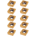 Miniatyrbild 3 av 5: CCMT09t304 Karbidinsatser CCMT32.5 Set med 10 stycken Hårdmetall CNC Fräsverktyg för svarvverktyg