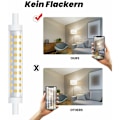 Miniatyrbilde 2 av 5: 2-pakke 10W R7s 118mm Dimbar LED-pære Varmt Hvit 3000K 100W Halogen Ekvivalent Lineær Dobbel Base Reflektor Flomlys for Hage, Offentlig, Korridor
