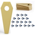 Miniatyrbild 1 av 4: 18 st ersättningsblad för Bosch Titanium-tillbehör för robotgräsklippare + 18 st skruvar, ersättningsblad för robotgräsklippare