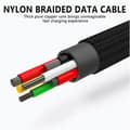 Miniatyrbillede 5 af 5: Type C datakabel 5A nylon flettet datakabel universel datakabel til bærbar computer til