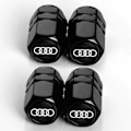 Miniatyrbild 2 av 4: Pieces Auto Ventilhattar Ventilhattar, Metalliska Bilventilhattar med Logotyp Kompatibla med Audi A1 A3 RS3 A4 A5 A6 A7 RS7 A8 Q3 Q5 Q7 R8 S-Serien, Däcktillbehör