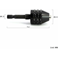 Miniatyrbild 2 av 4: 0,6 till 8 mm Snabbspännschuck skruvdragare slagnyckel chuck snabbspännsborr 1/4 \" bitsadapter Hex skaft chuck J00501