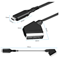 Miniatyrbild 2 av 5: SCART till HDMI-konverterare HDMI till SCART videoadapter 1080P med kabel