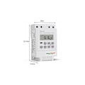 Miniatyrbillede 3 af 5: TM616 Relæafbryderprogrammer, 12V Elektrisk Ugentlig Timeur med Digital LCD-Skærm - Hvid