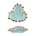 Miniatyrbilde 1 av 5: Phnom Penh Plate Maple Leaf Keramisk Oppbevaring Serveringsbrett Kake Dessertfat Organizer Stue Servise F