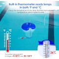 Miniatyrbild 3 av 5: Klordiffusor för pool med termometer, automatisk flytande doserare, klordoserare för 5 tum pool, kemikaliedoserare för bad