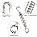 Miniatyrbilde 2 av 5: 10 stk. Wire Tensioner M4 Rustfritt Stål Justerbar Turnbuckle Haken og Øye Sett
