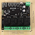 Miniatyrbillede 5 af 5: 4CH Tuya WiFi Switch Modul Relæ Smart Life APP Fjernbetjening Timer til Hjemmet