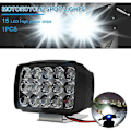 Miniatyrbilde 3 av 4: 15 LED Motorsykkel Frontlys Tåkelys Retrofit LED Frontlys
