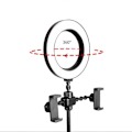 Miniatyrbilde 3 av 5: 4 i 1 Live Stativ Live Stemme Profesjonell LED Ringlys Bærbar Lampe MIC Stativ Holder Lys Live Streaming