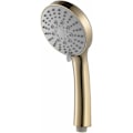 Miniatyrbillede 1 af 5: Håndholdt Bruseshower Højtryk 5 Funktioner Bruseshower Vandbesparende Håndbruseshower ABS Børstet Guld Regn Håndholdt Bruseshower med Silikon W