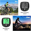 Miniatyrbillede 5 af 5: Trådløs cykelcomputer IP54 Vandtæt 16 Funktioner Cykelcomputer Trådløs Cykling LCD Trådløs Computer Cykelhastighed ​​Hastighedsmåler Trådløs Cykel Comp