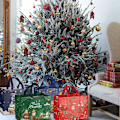 Miniatyrbilde 5 av 5: 4 stk Julegaveposer, Julebæreposer med håndtak, Julegodteposer, Ikke-vevde Juleposer til innpakking av gaver, Julefesttilbehør