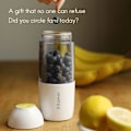 Miniatyrbillede 2 af 5: 400ML 4000MAh Bærbar Smoothie Blender Mini Blender USB Elektrisk Juicer Opladning Frugt Juicer Pink