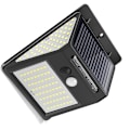 Miniatyrbillede 3 af 5: 144 LED solcellelys udendørs solcellelamper med bevægelsessensor sollampe udendørs vandtæt lys