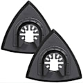 Miniatyrbild 1 av 3: 80mm Triangulära Slipdynor - Slipdyna för Oscillerande Multiverktyg för Träslipning, 2 Stycken MNS