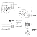 Miniatyrbillede 5 af 5: 3 stk. Ze-208S E89885 3 hastighed 4 ledning træk kædekontakt loftsventilator lyskontakt reservedel, B