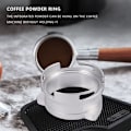 Miniatyrbillede 3 af 5: Aluminiumlegerings Drejelig Modtagelig Loop Kaffe Pulver Dosering Ring 54mm til 8 Serie Maskiner