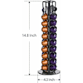Miniatyrbillede 2 af 5: Nespresso Kapselholder, 360 Graders Drejelig Nespresso Kaffeekapselholder, Sort Nespresso Kapsel Dispenser Rækkevidde 40 Stk, Nespresso Kapsel