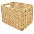 Miniatyrbillede 1 af 5: Håndvævet Rattan Opbevaringskurv Flettet Kurv Desktop Opbevaringsboks Arrangement Diverse Indlejringskurv L