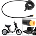 Miniatyrbillede 2 af 5: 130X Tommelgas Hastighedsregulering Tilbehør Vandafvisende Stik til Elektriske Scootere og E-cykler