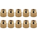 Miniatyrbild 1 av 5: Mässingsextruderhjul 26/40 Tänder 10 st Mässingsextruderhjul för CR-10.CR-10S, Ender 3, Ender 3 Pro, MK7 MK8 Extruder (26 Tänder) - RWCommerce, Indust