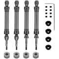 Pikkukuva 1 / 5: 4 kpl metallista taka-vetoakselin CVD 1/10 Slash Stampede Hoss VXL RC-auton osiin, harmaa