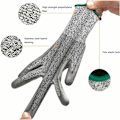 Miniatyrbild 3 av 5: 2 Par Skärskyddande Handskar Arbetshandskar Resistenta Handskar Nivå 5 Skyddshandskar för Mat/Trädgård/Kök/DIY, Storlek M och L-Fei Yu
