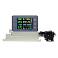 Miniatyrbild 1 av 5: 2,4 tums AC100A solcellsladdningsbatteri Coulombmeter Voltmeter Kit Kapacitetsmonitor Ström