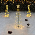 Miniatyrbilde 2 av 5: IP65 Vanntette LED-lyslenker, Utendørs Dekorative Lys, Perfekt for Hage eller Juletre, Stjerneform, Vinter