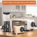 Miniatyrbilde 3 av 5: Ledningsorganisatorer Klips Apparater Kabelholder for Blender Kaffetrakter, Airfryer, Trykkoker