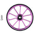 Pikkukuva 1 / 5: Taitettava Pyörä Helppo Pyörä Bromptonille/Birdille Alumiiniseos CNC Helppo Pyörä Ultralight Tiivistetty Laakeri Paina Pyöriä, Violetti